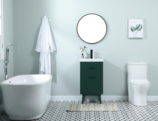 18 inch Bathroom Vanity in Green - BC3301834GN