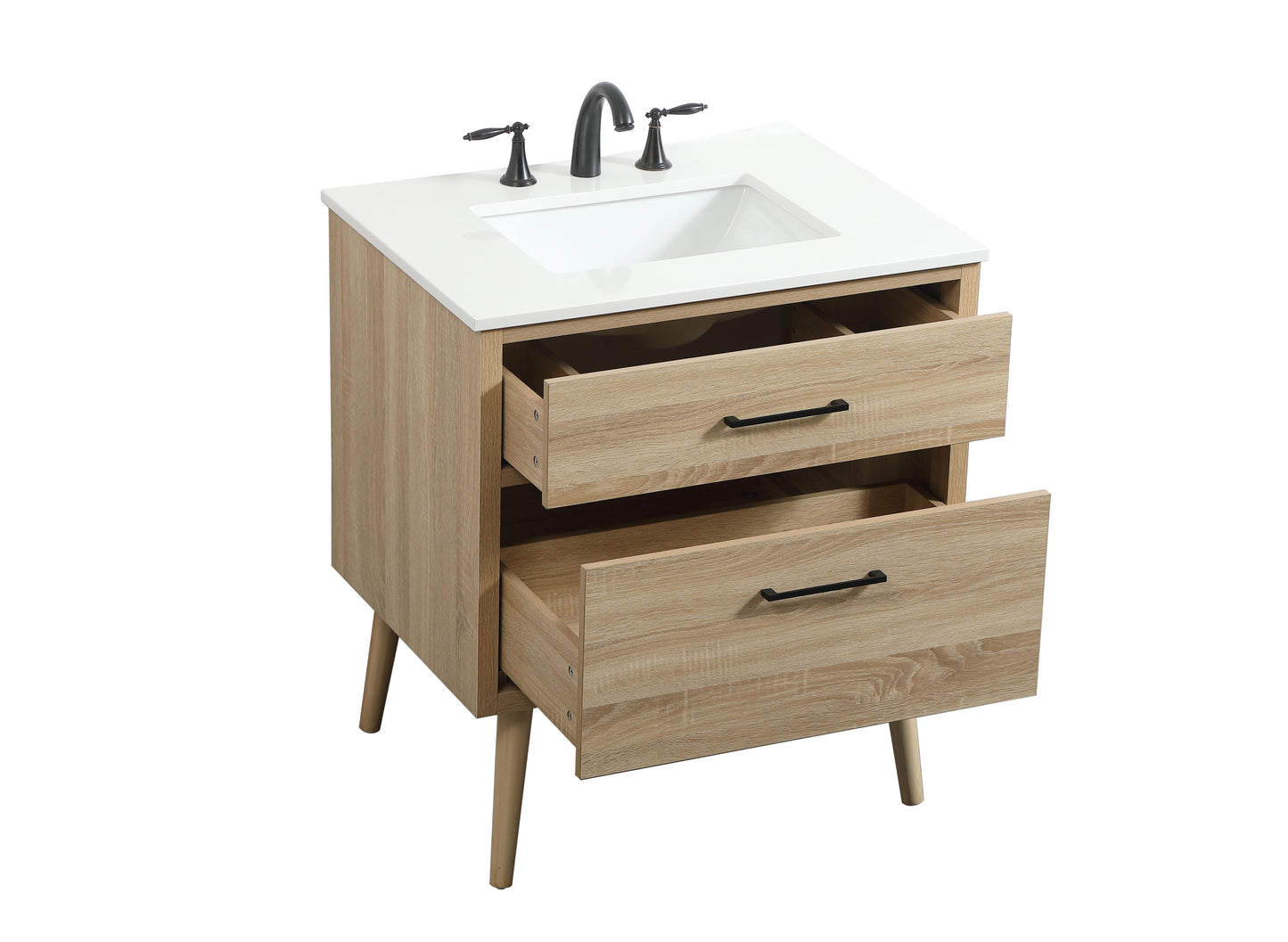 30 inch Single Bathroom Vanity in Mango Wood - BC3303034MW