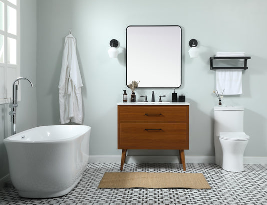 36 inch Single Bathroom Vanity in Teak - BC3303634TK