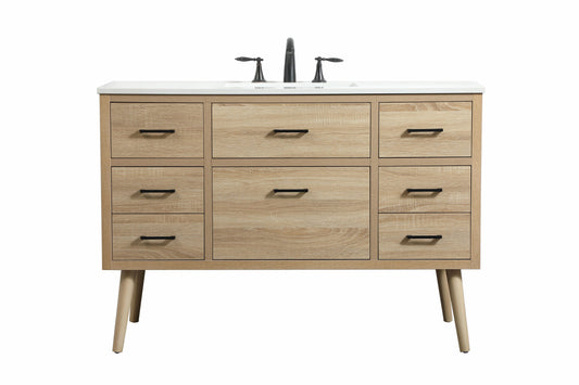 48 inch Single Bathroom Vanity in Mango Wood - BC3304834MW