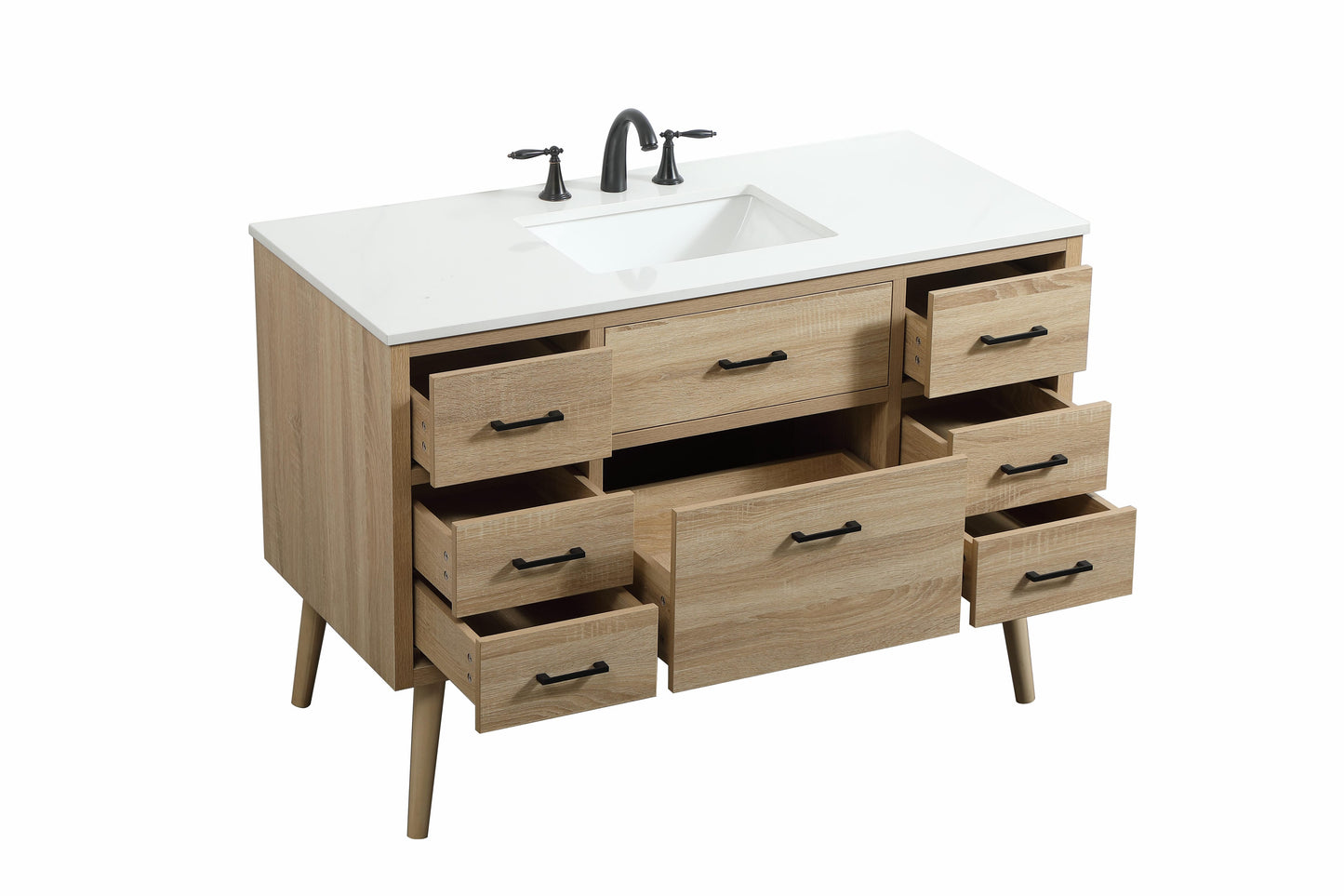 48 inch Single Bathroom Vanity in Mango Wood - BC3304834MW