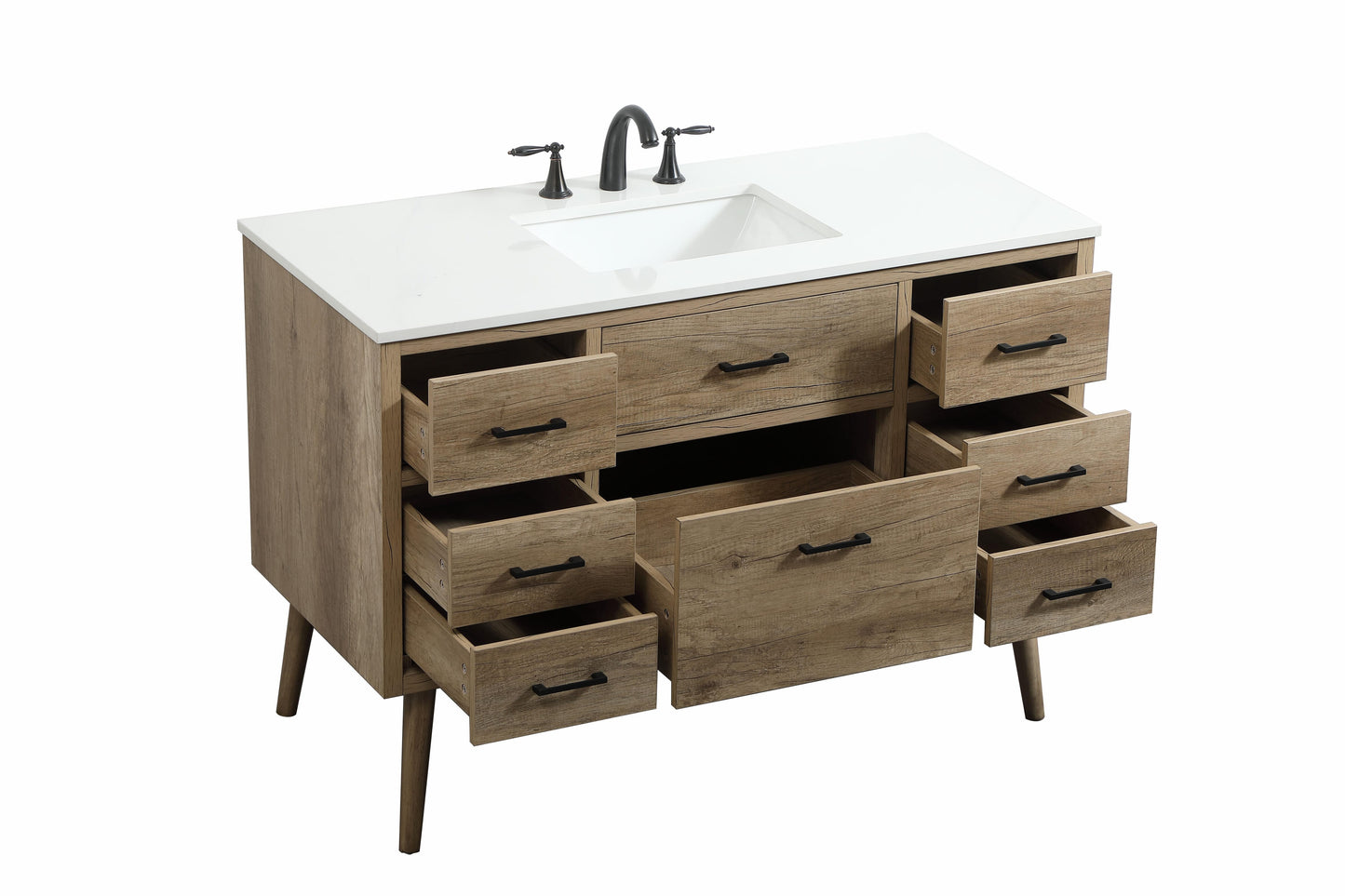 48 inch Single Bathroom Vanity in Natural Oak - BC3304834NT