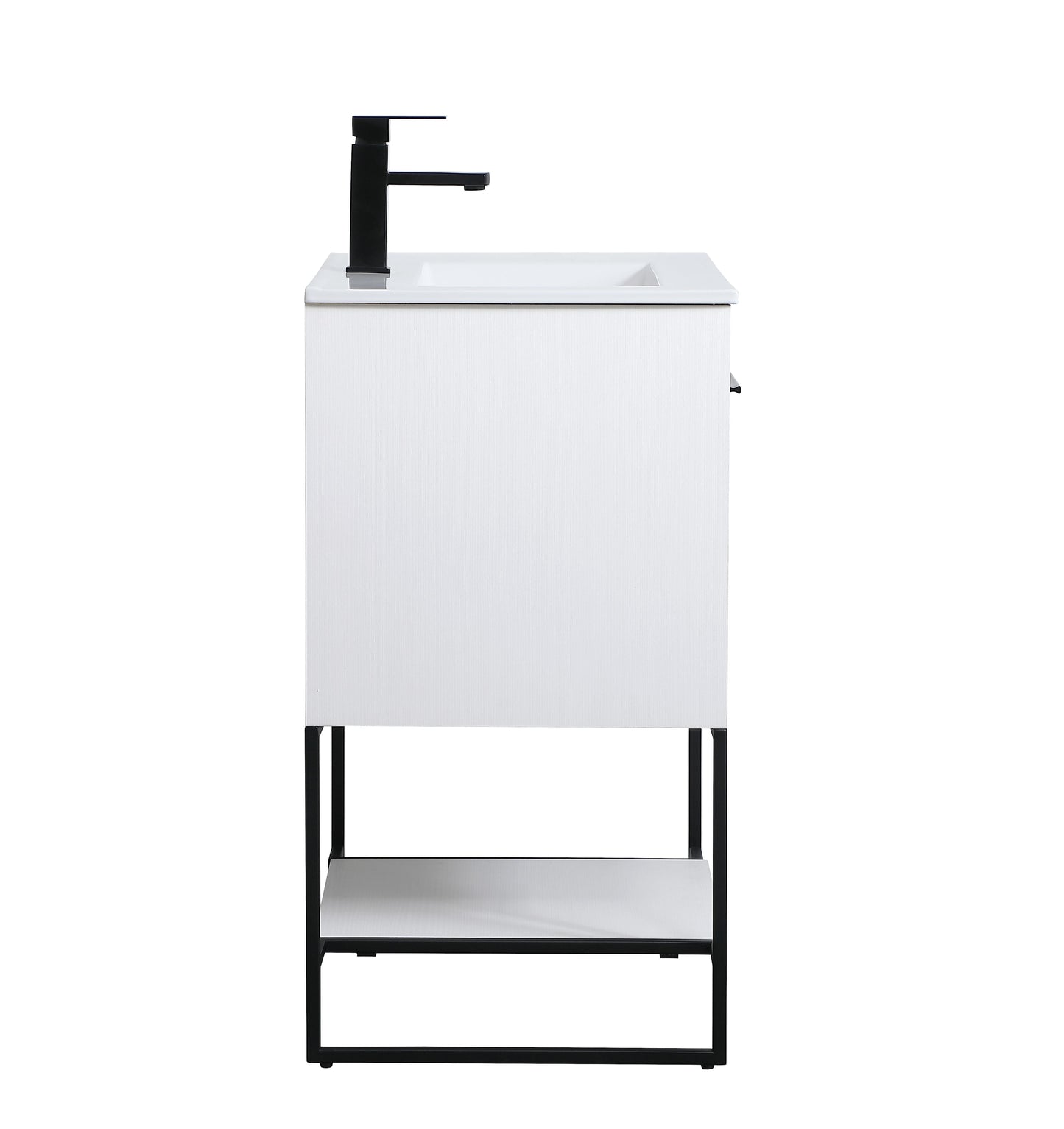 24 inch Single Bathroom Vanity in White - BC3402433WH