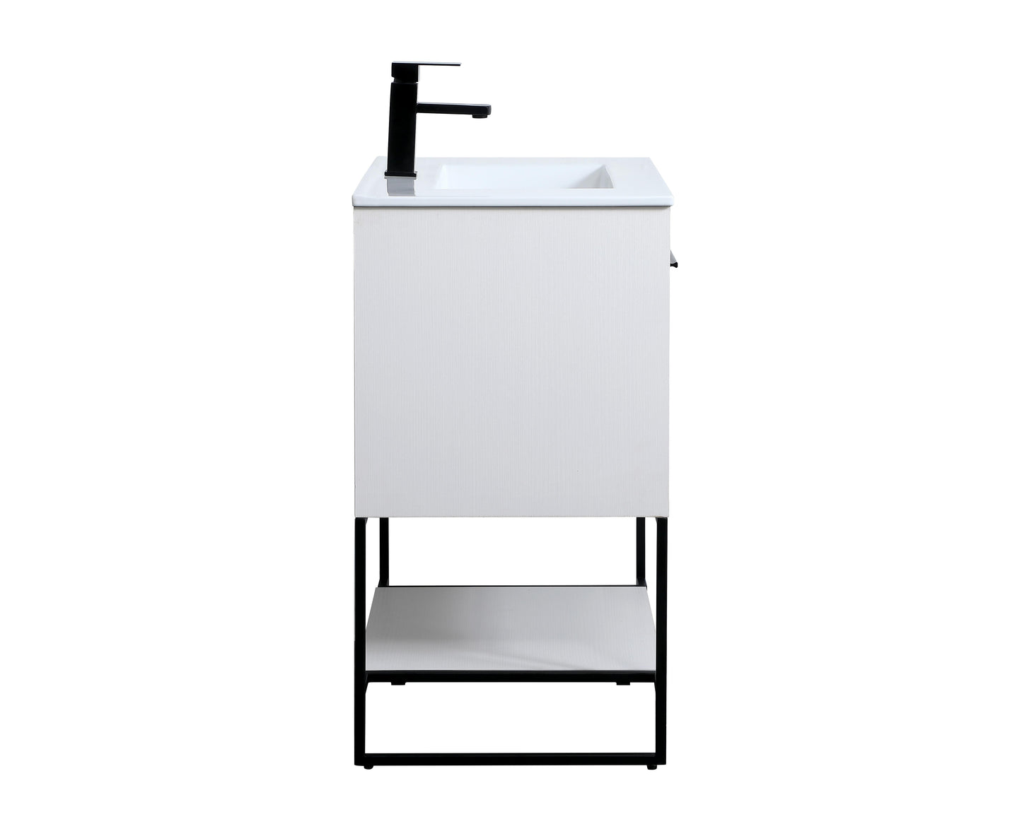 30 inch Single Bathroom Vanity in White - BC3403033WH