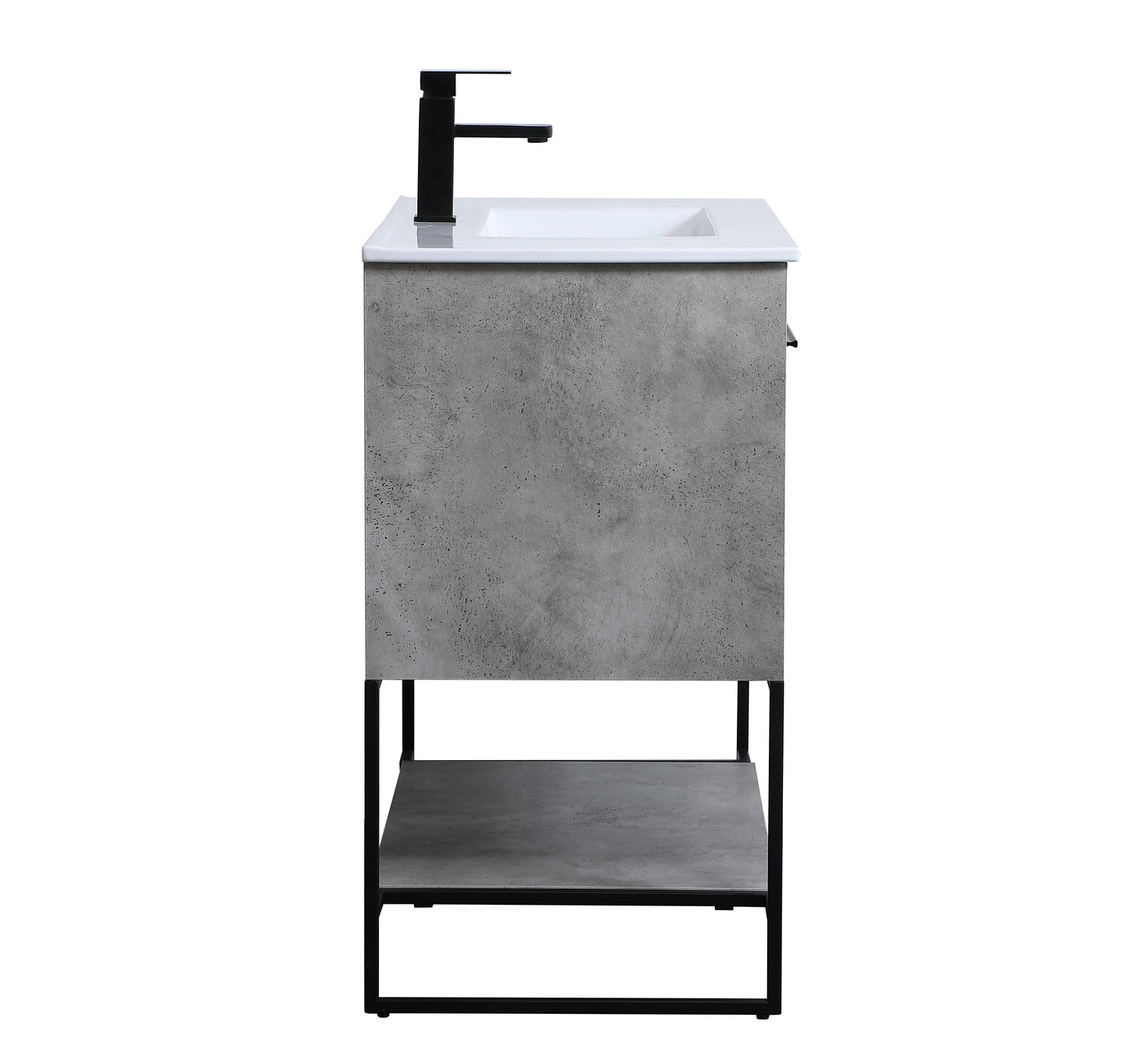 36 inch Single Bathroom Vanity in Concrete Grey - BC3403633CG