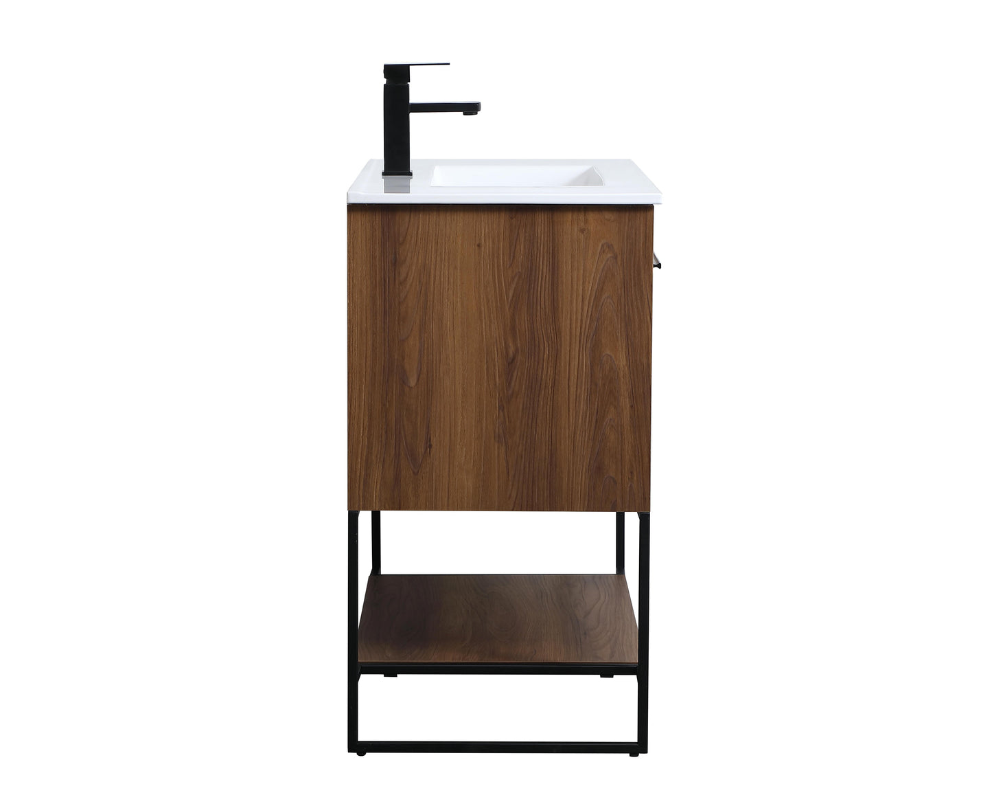 36 inch Single Bathroom Vanity in Walnut Brown - BC3403633WB