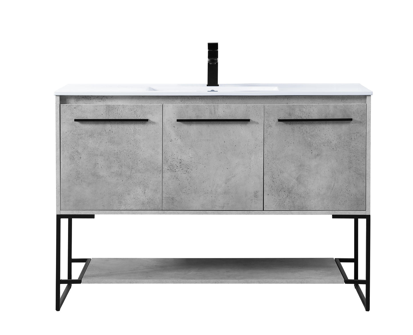 48 inch Single Bathroom Vanity in Concrete Grey - BC3404833CG