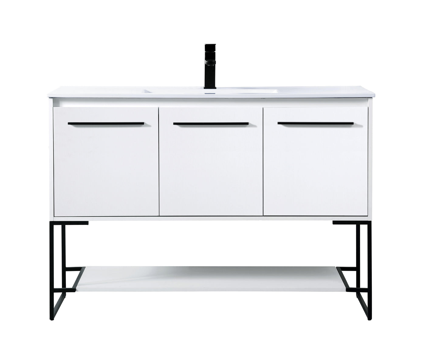 48 inch Single Bathroom Vanity in White - BC3404833WH