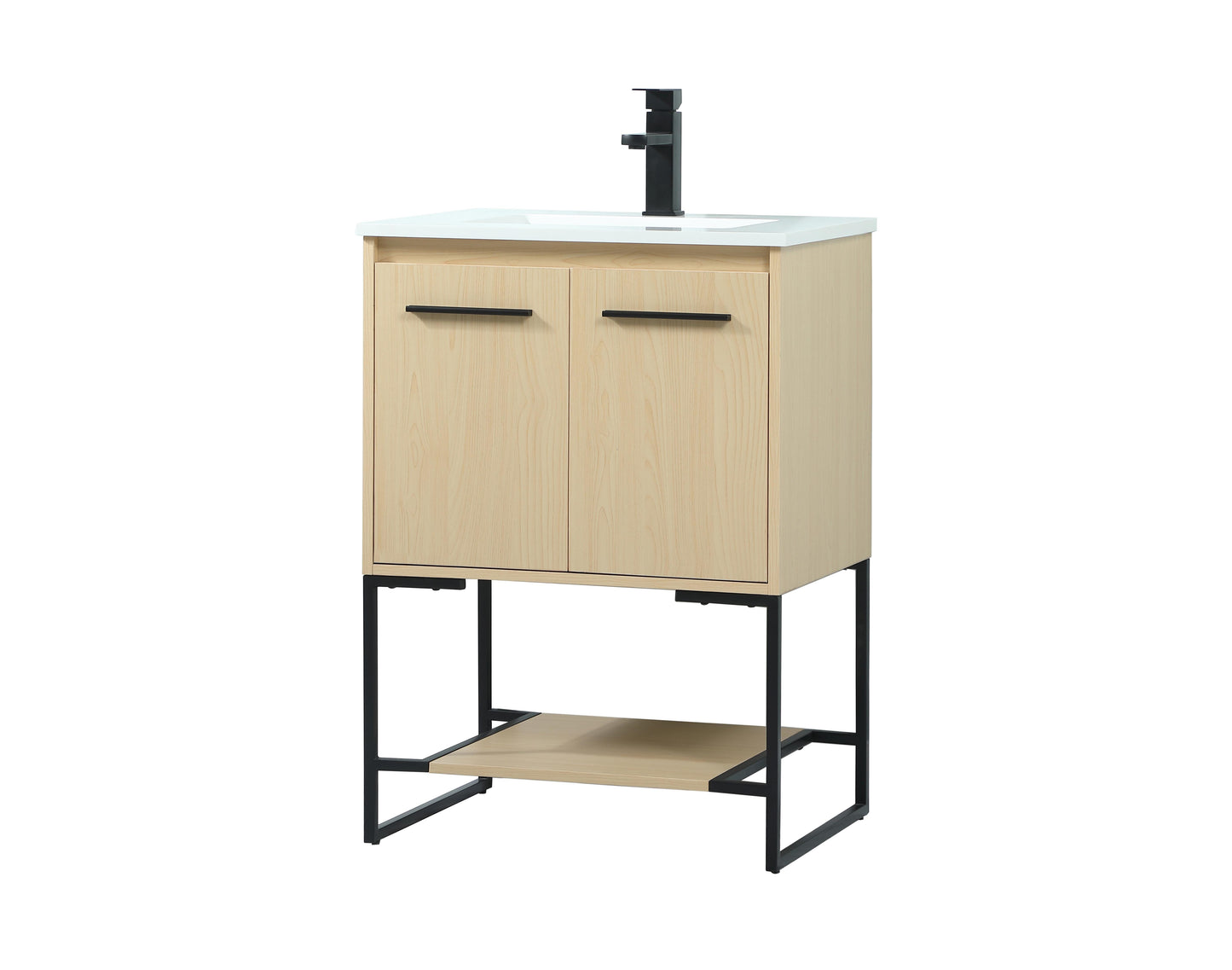 24 inch Single Bathroom Vanity in Maple - BC3502434MP