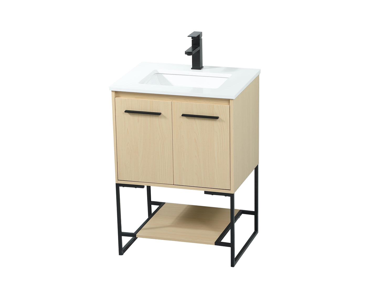 24 inch Single Bathroom Vanity in Maple - BC3502434MP