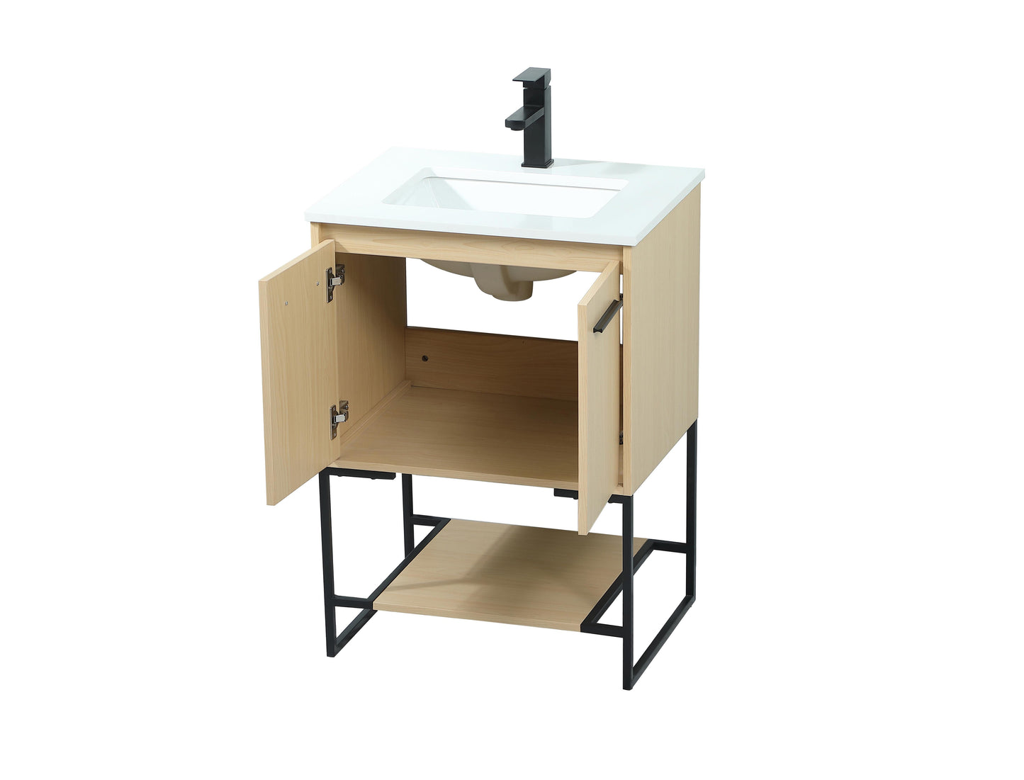 24 inch Single Bathroom Vanity in Maple - BC3502434MP