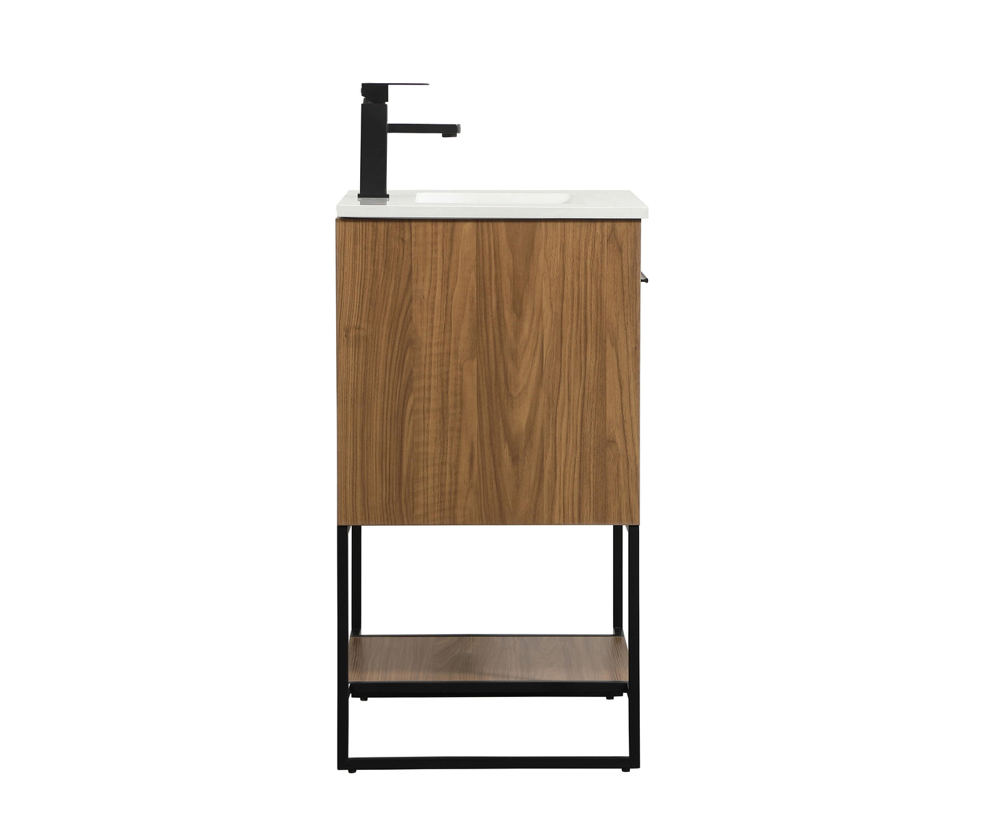 24 inch Single Bathroom Vanity in Walnut Brown - BC3502434WB