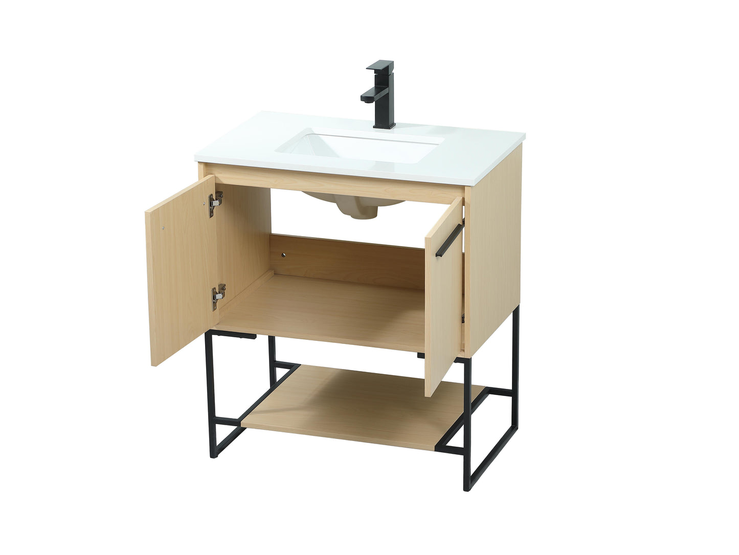 30 inch Single Bathroom Vanity in Maple - BC3503034MP