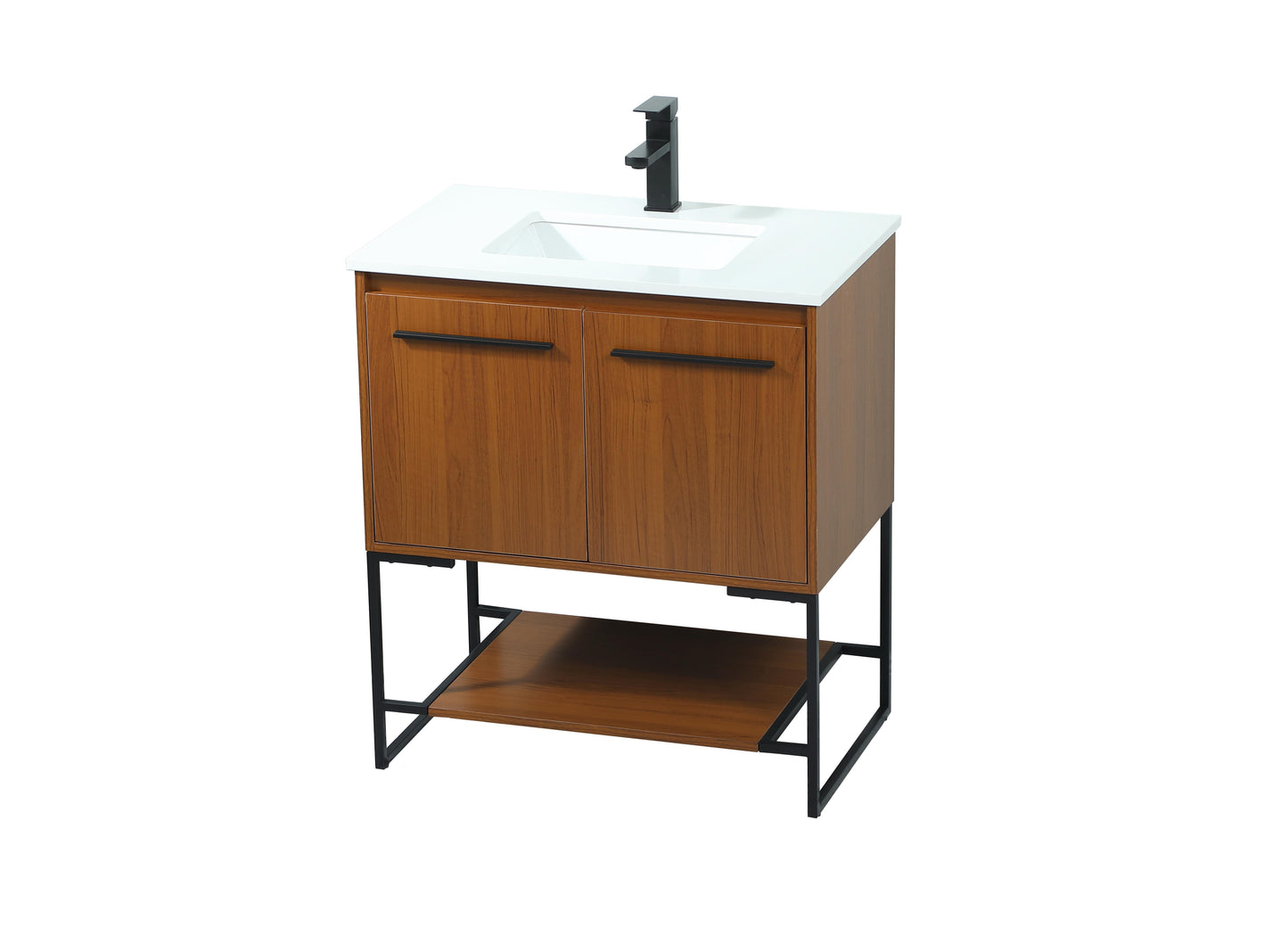 30 inch Single Bathroom Vanity in Teak - BC3503034TK