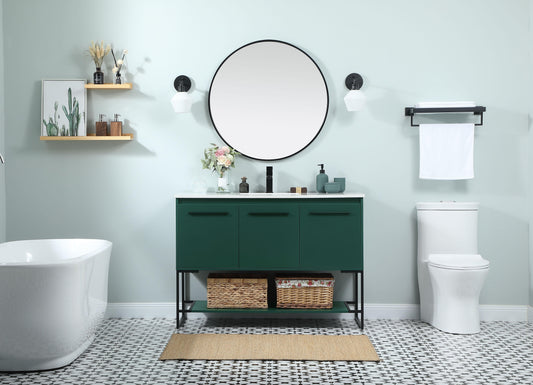 48 inch Single Bathroom Vanity in Green - BC3504834GN