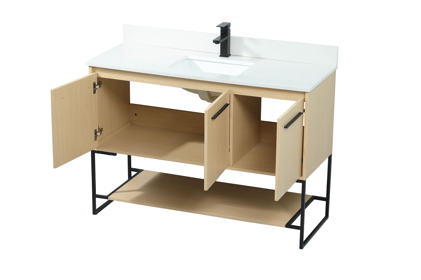 48 inch Single Bathroom Vanity in Maple with backsplash - BC3504834MP-BS