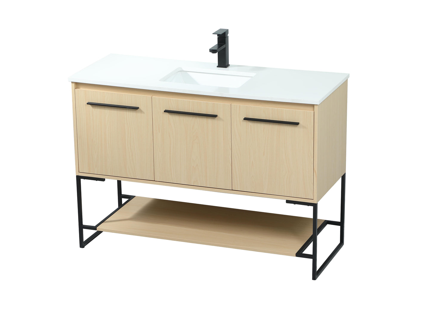 48 inch Single Bathroom Vanity in Maple - BC3504834MP