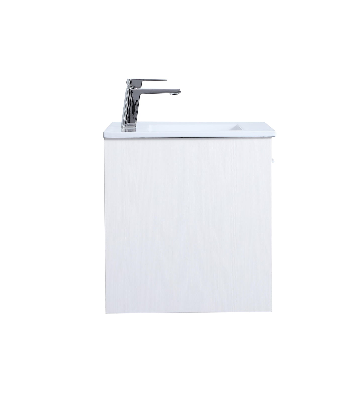 24 inch Single Bathroom Floating Vanity in White - BC3602420WH