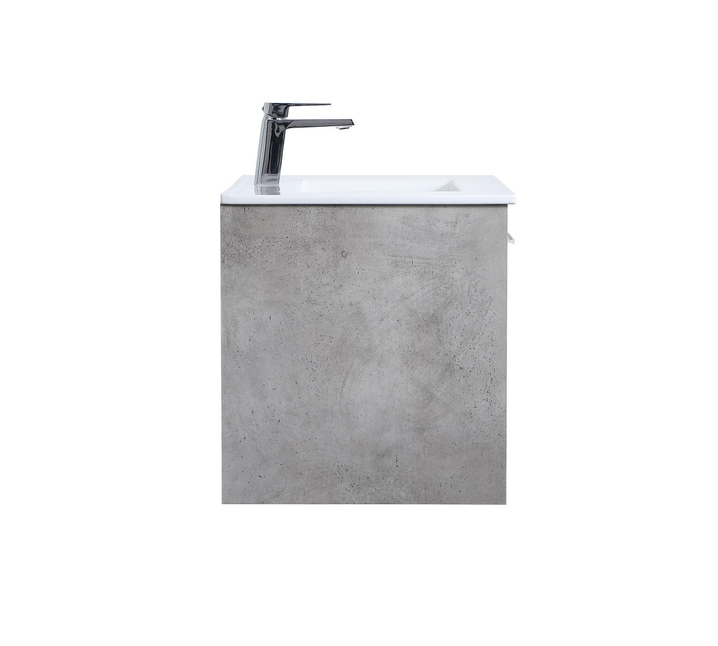 30 inch Single Bathroom Floating Vanity in Concrete Grey - BC3603020CG