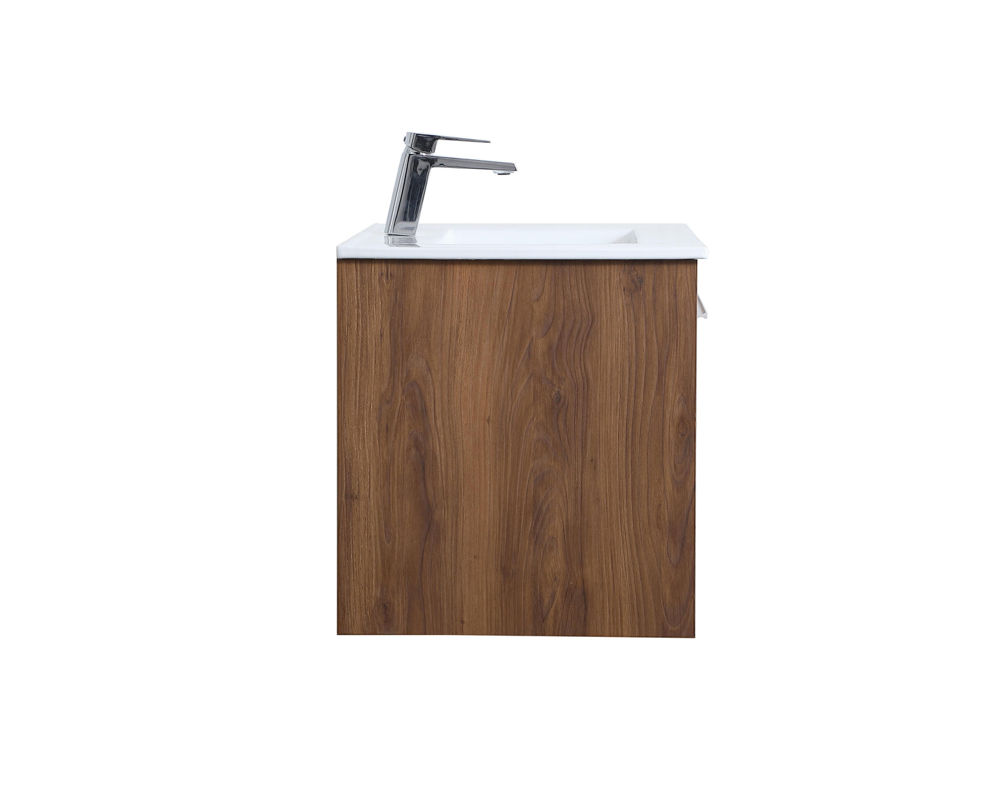 30 inch Single Bathroom Floating Vanity in Walnut Brown - BC3603020WB