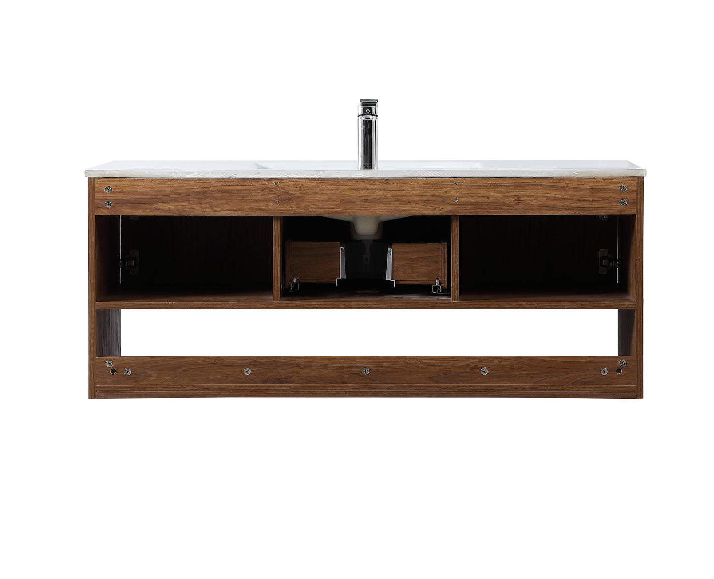 48 inch Single Bathroom Floating Vanity in Walnut Brown - BC3604820WB