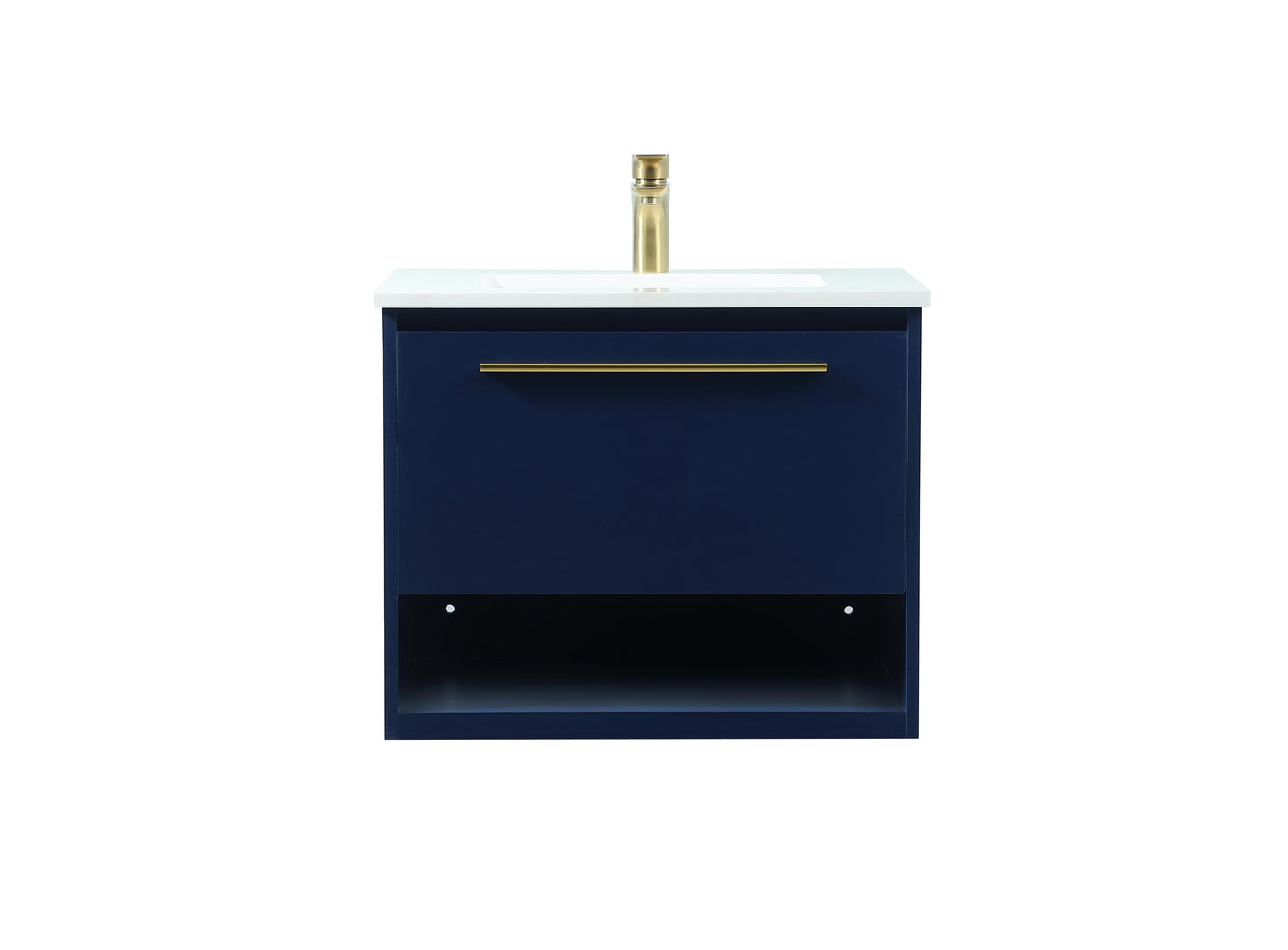 24 inch Single Bathroom Vanity in Blue - BC3702420BL