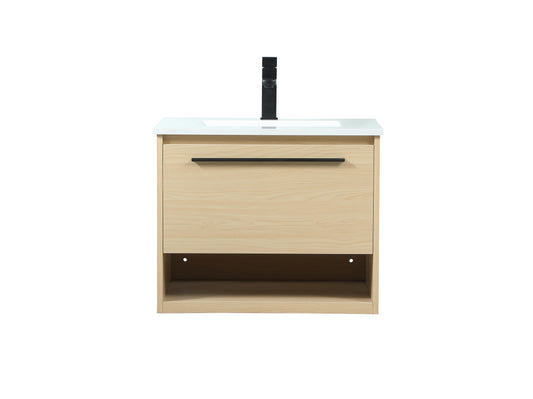 24 inch Single Bathroom Vanity in Maple - BC3702420MP