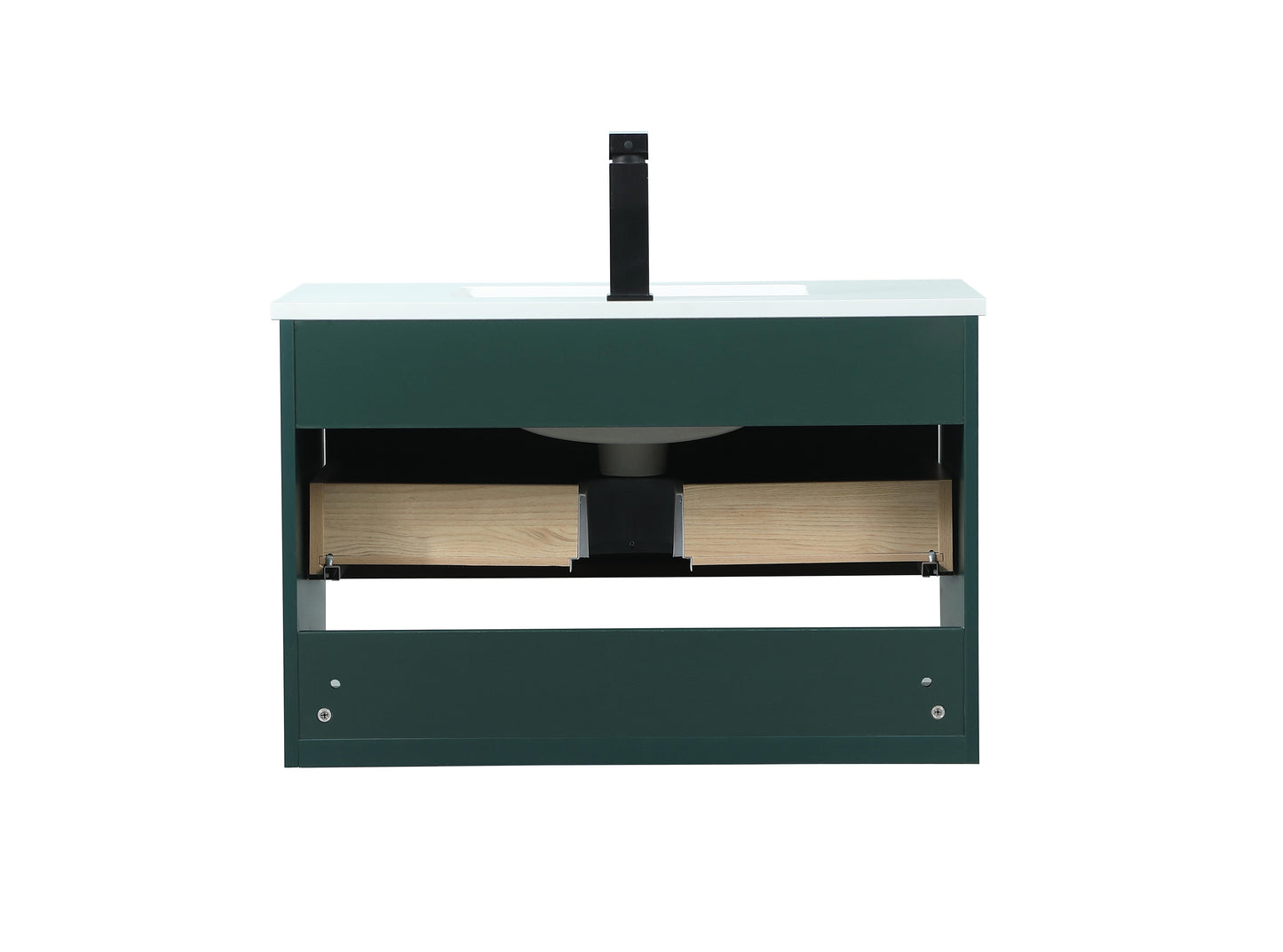 30 inch Single Bathroom Vanity in Green - BC3703020GN