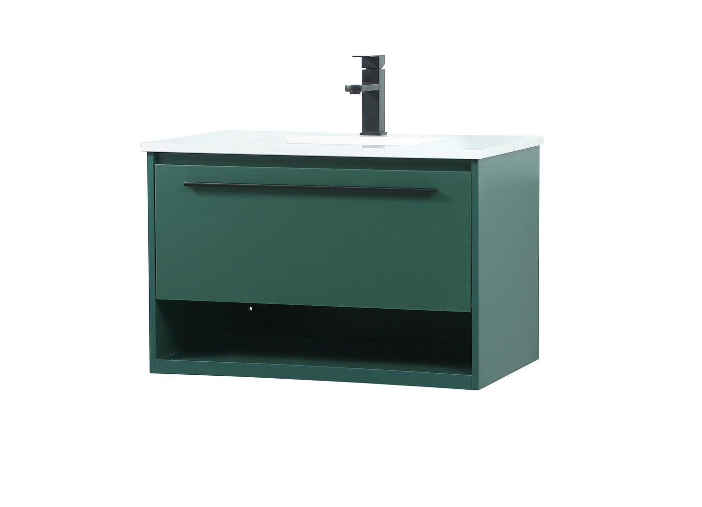 30 inch Single Bathroom Vanity in Green - BC3703020GN