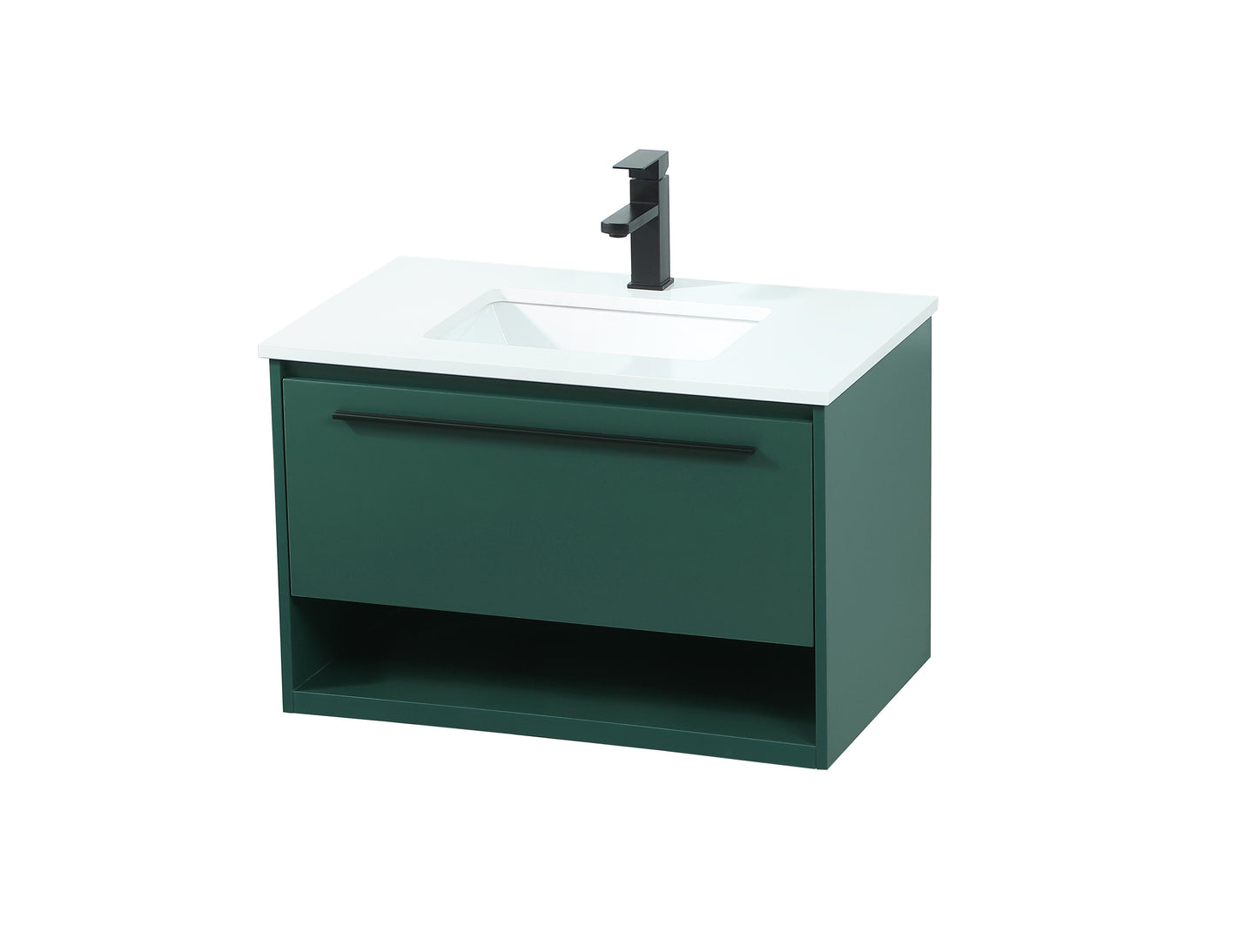 30 inch Single Bathroom Vanity in Green - BC3703020GN