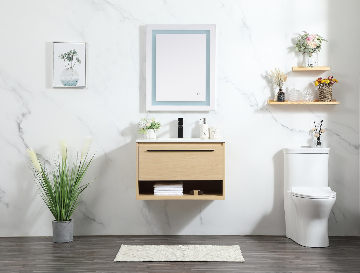 30 inch Single Bathroom Vanity in Maple - BC3703020MP