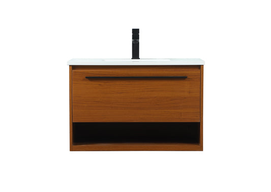 30 inch Single Bathroom Vanity in Teak - BC3703020TK