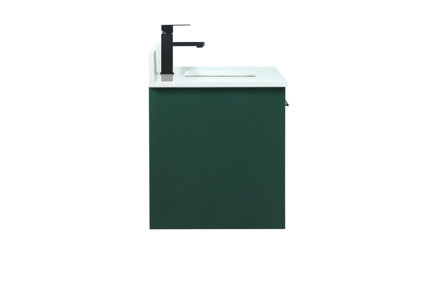 36 inch Single Bathroom Vanity in Green with backsplash - BC3703620GN-BS