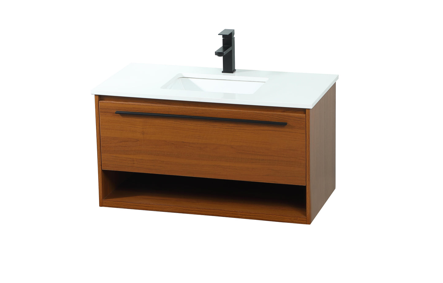 36 inch Single Bathroom Vanity in Teak - BC3703620TK