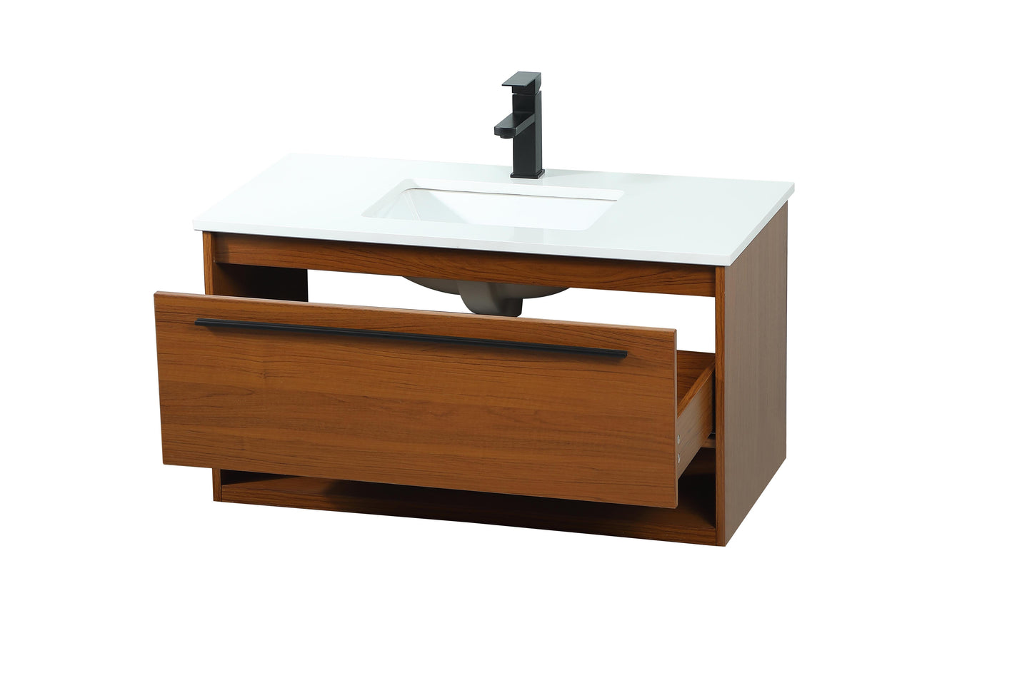 36 inch Single Bathroom Vanity in Teak - BC3703620TK