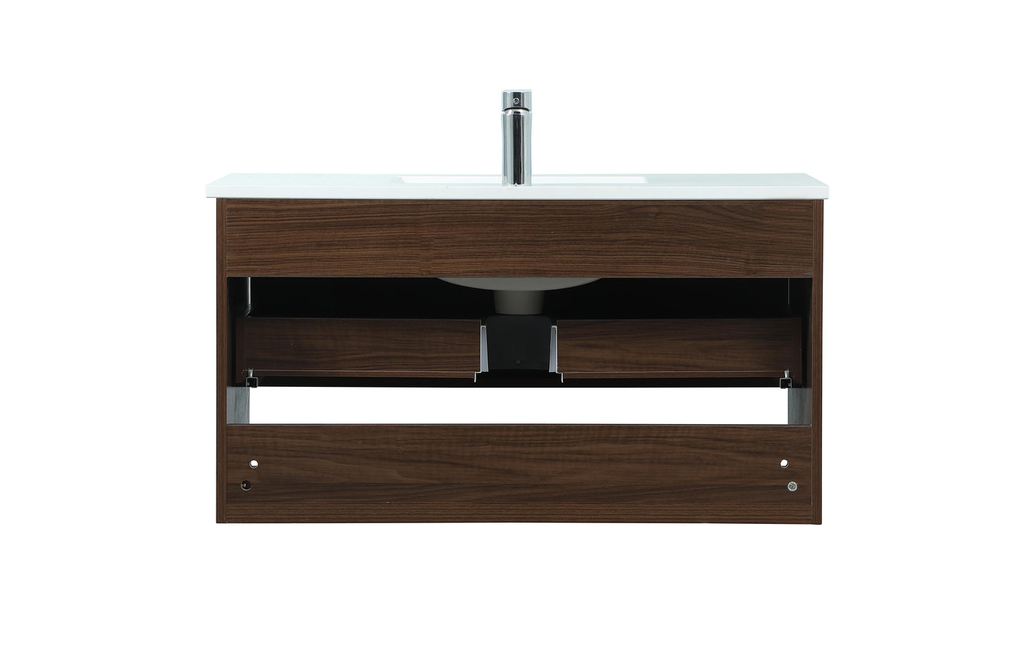 36 inch Single Bathroom Vanity in Walnut - BC3703620WT