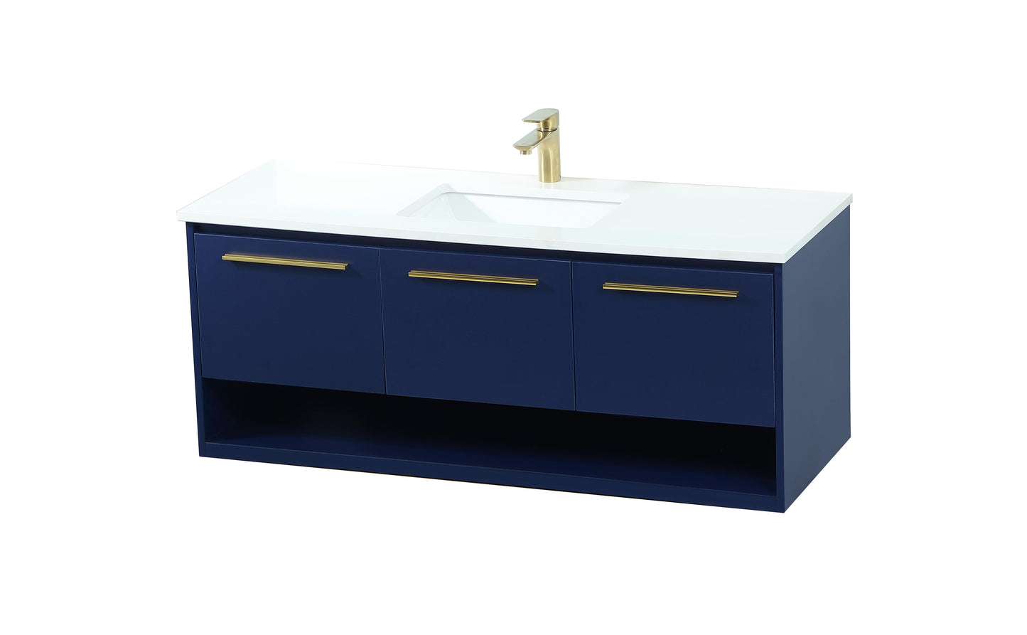 48 inch Single Bathroom Vanity in Blue - BC3704820BL