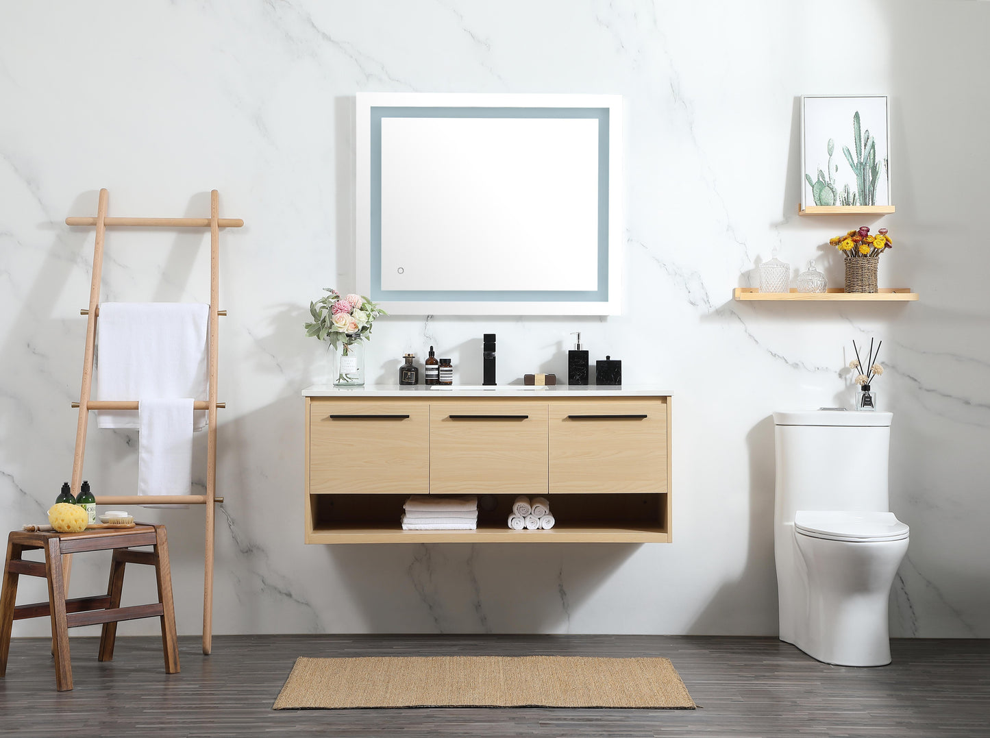 48 inch Single Bathroom Vanity in Maple - BC3704820MP