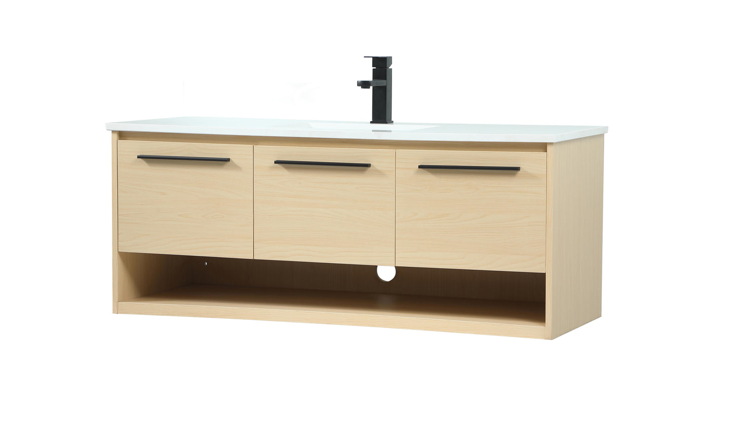 48 inch Single Bathroom Vanity in Maple - BC3704820MP