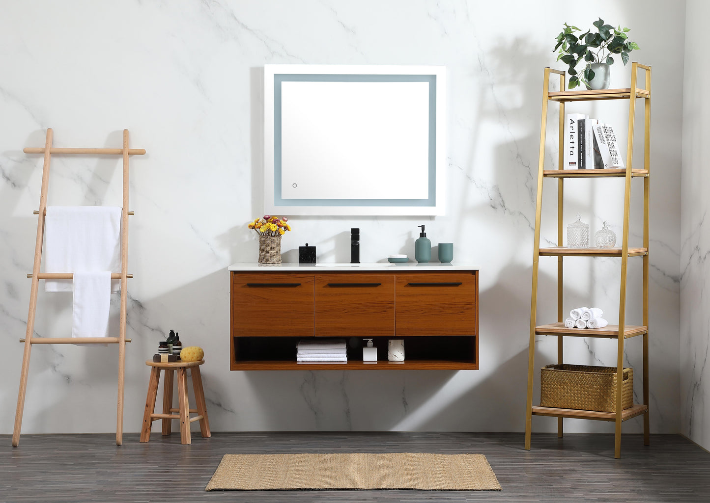 48 inch Single Bathroom Vanity in Teak - BC3704820TK