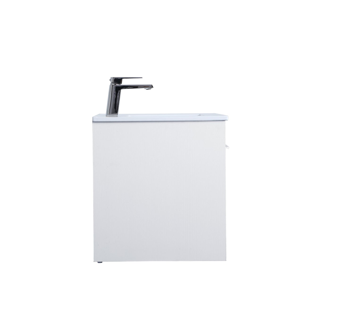 24 inch Single Bathroom Floating Vanity in White - BC3802420WH