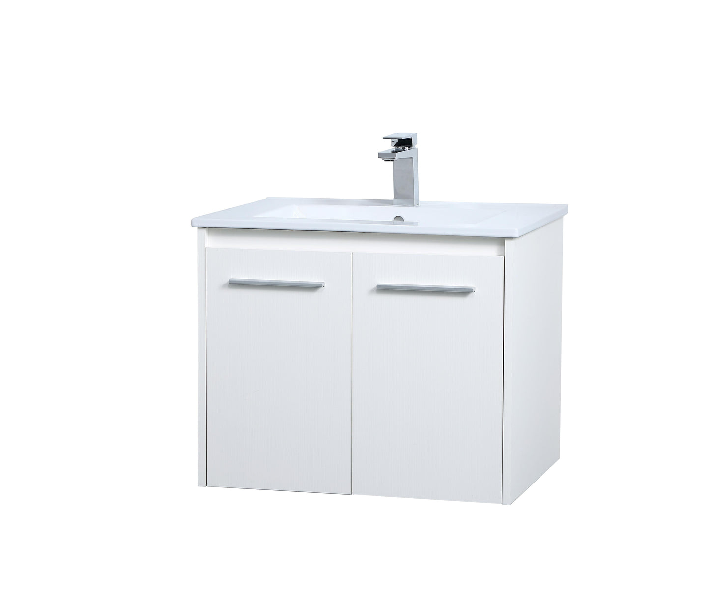 24 inch Single Bathroom Floating Vanity in White - BC3802420WH