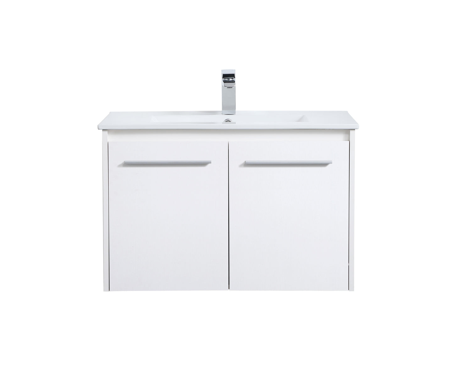 30 inch Single Bathroom Floating Vanity in White - BC3803020WH