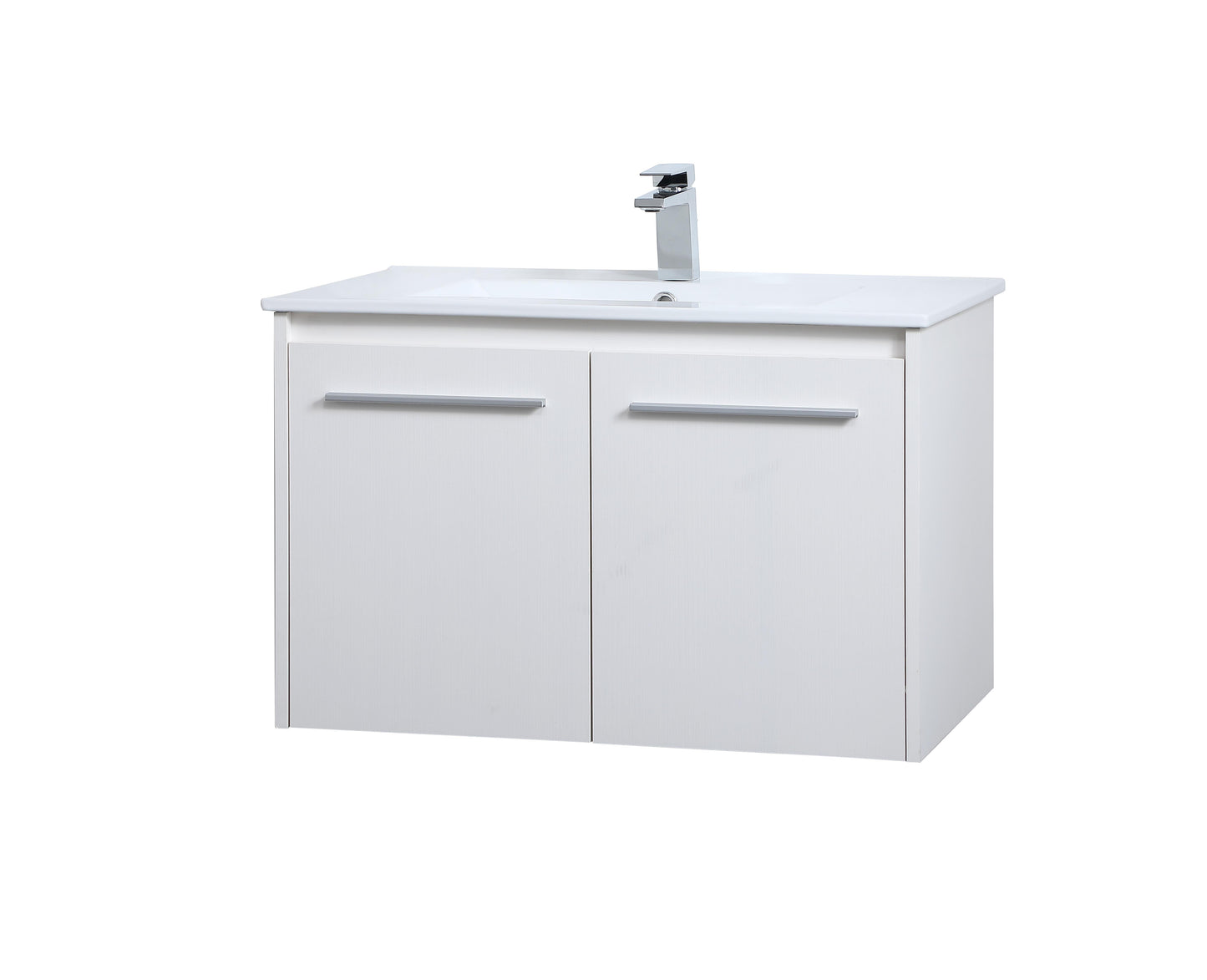 30 inch Single Bathroom Floating Vanity in White - BC3803020WH