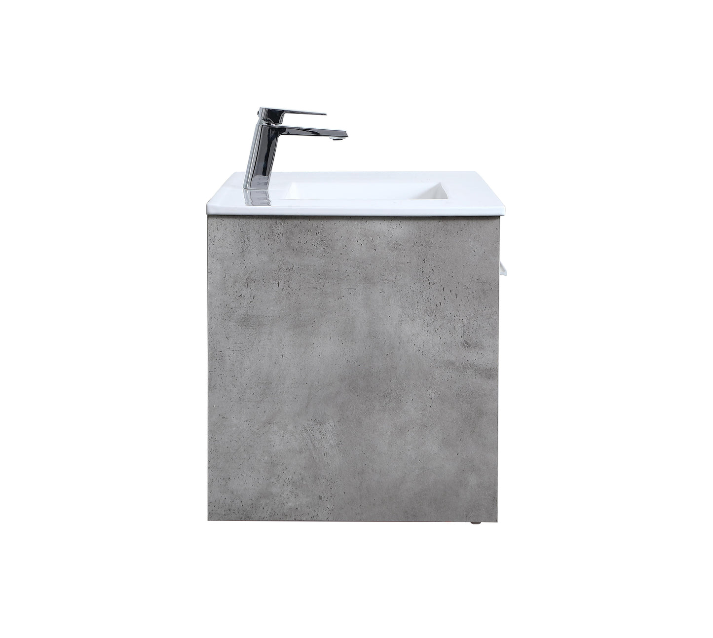 36 inch Single Bathroom Floating Vanity in Concrete Grey - BC3803620CG