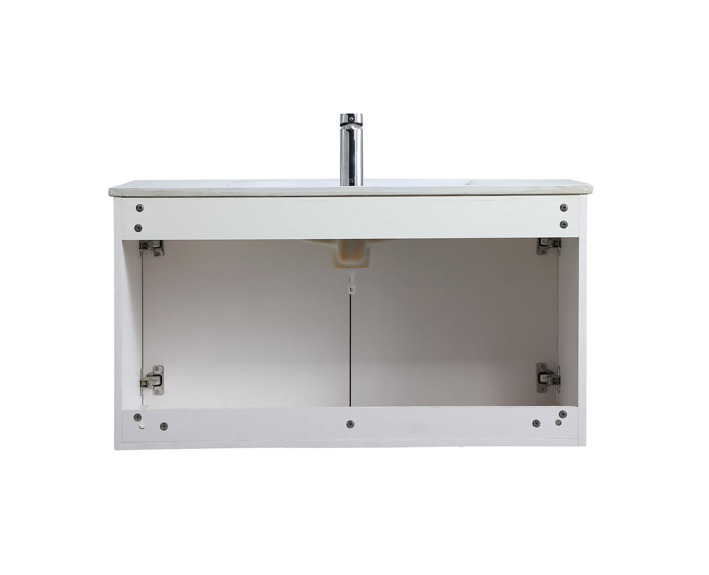 36 inch Single Bathroom Floating Vanity in White - BC3803620WH