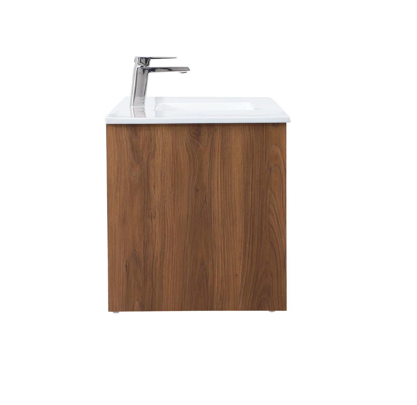 48 inch Single Bathroom Floating Vanity in Walnut Brown - BC3804820WB