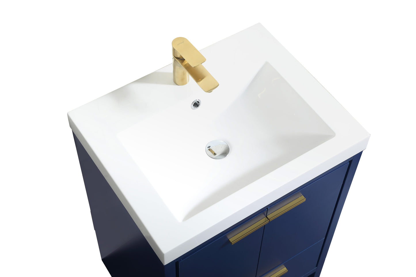 24 inch Single Bathroom Vanity in Blue