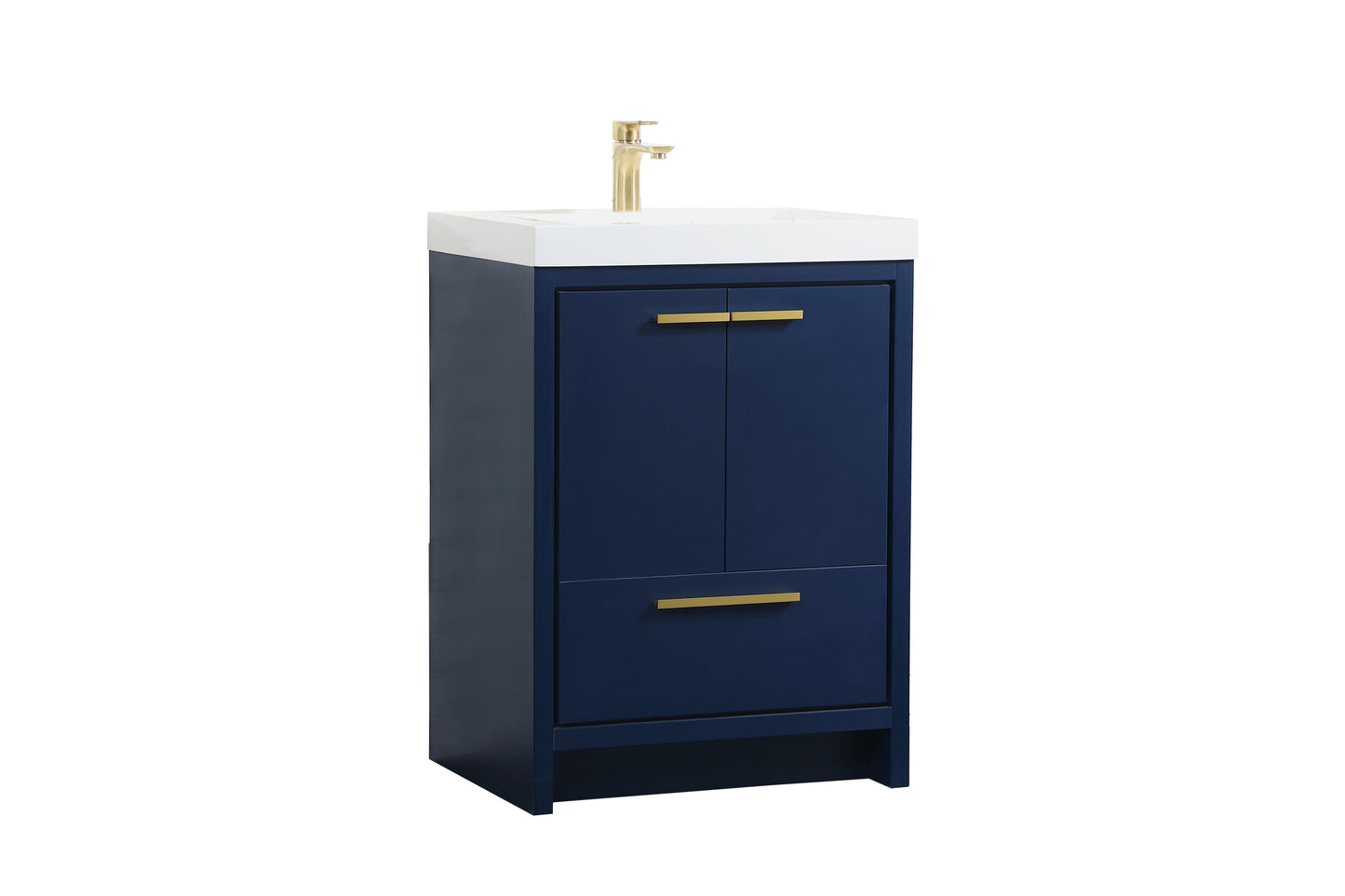 24 inch Single Bathroom Vanity in Blue