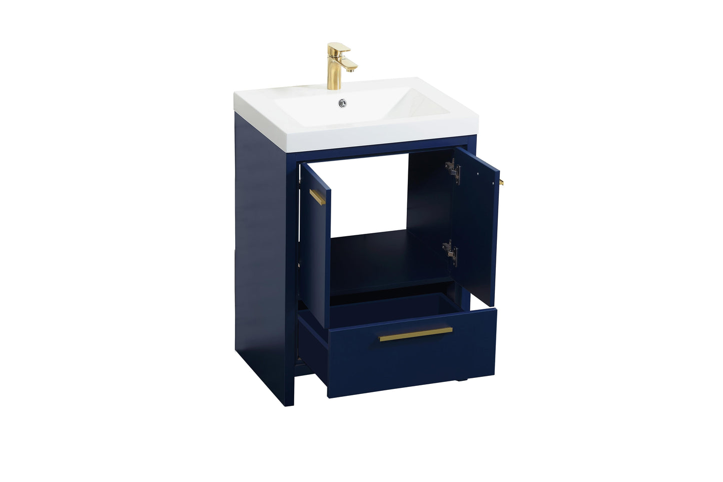 24 inch Single Bathroom Vanity in Blue